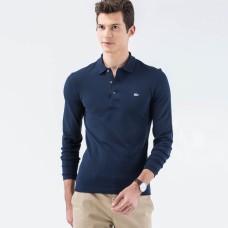 Поло Lacoste Slim fit с длинным рукавом